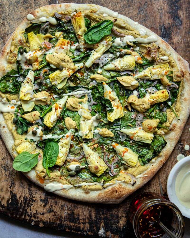 Spinach And Artichoke Pizza