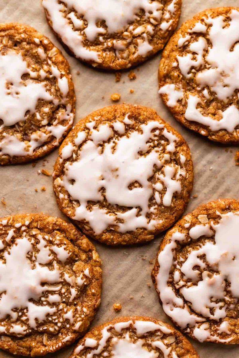 Soft Iced Oatmeal Cookies
