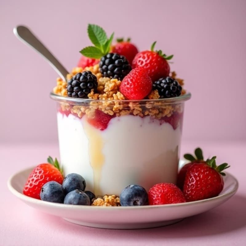 Greek Yogurt with Honey and Berries