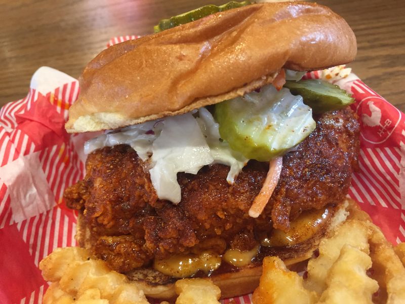 Nashville Hot Chicken Sandwich — Hattie B’s, Nashville, TN