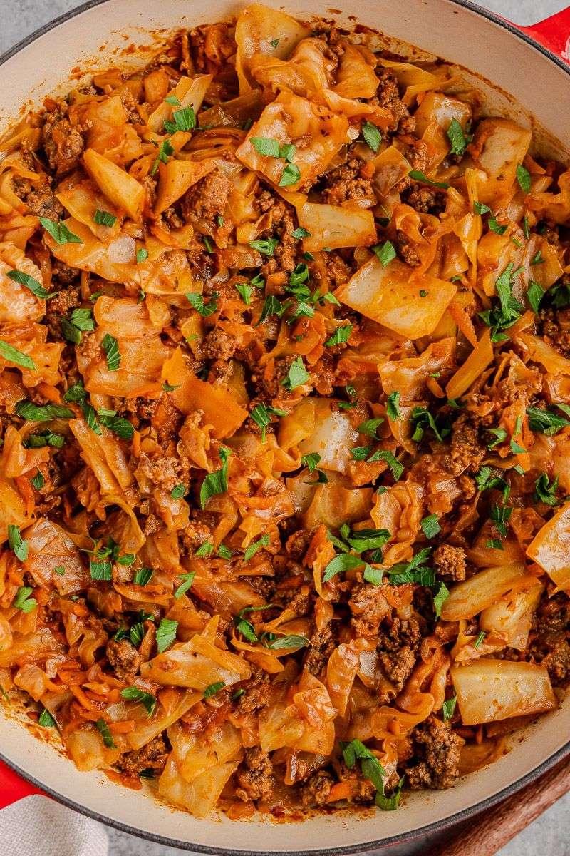Beefy Cabbage Skillet