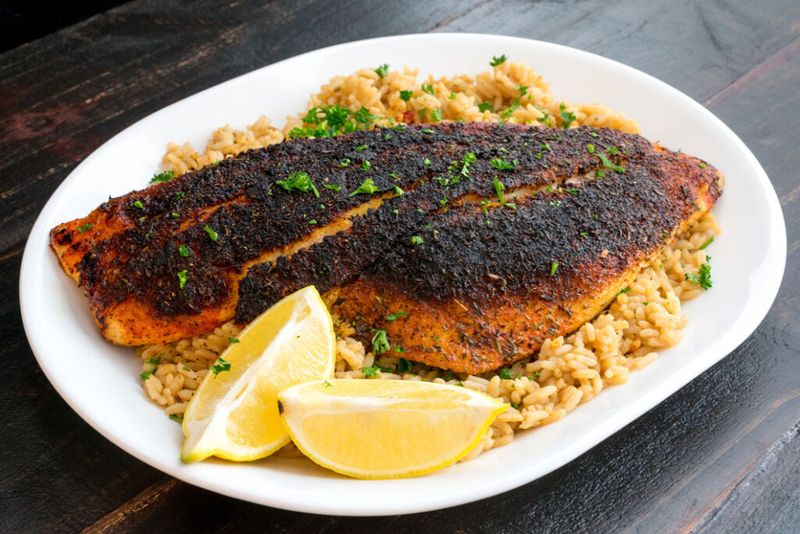 Blackened fish