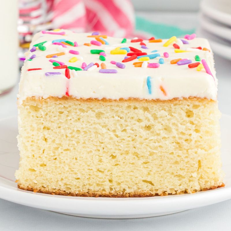 Classic Vanilla Sheet Cake with Buttercream