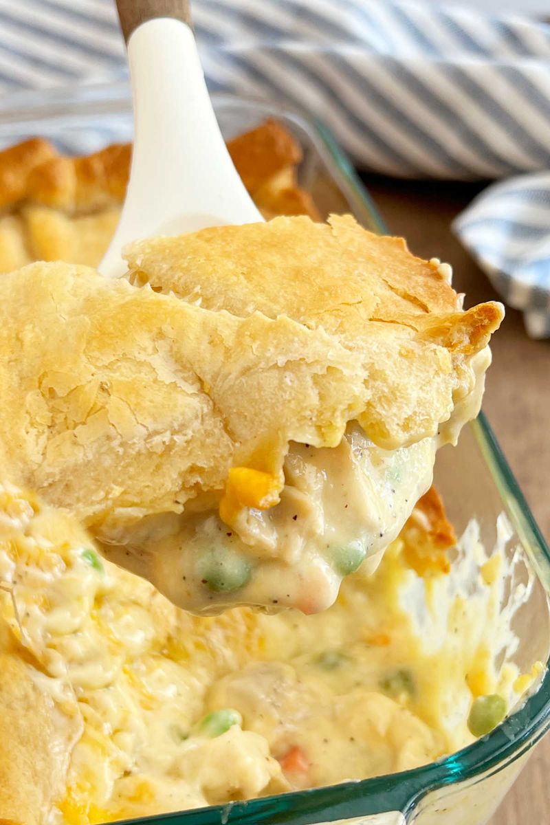 Chicken Pot Pie Crescent Bake