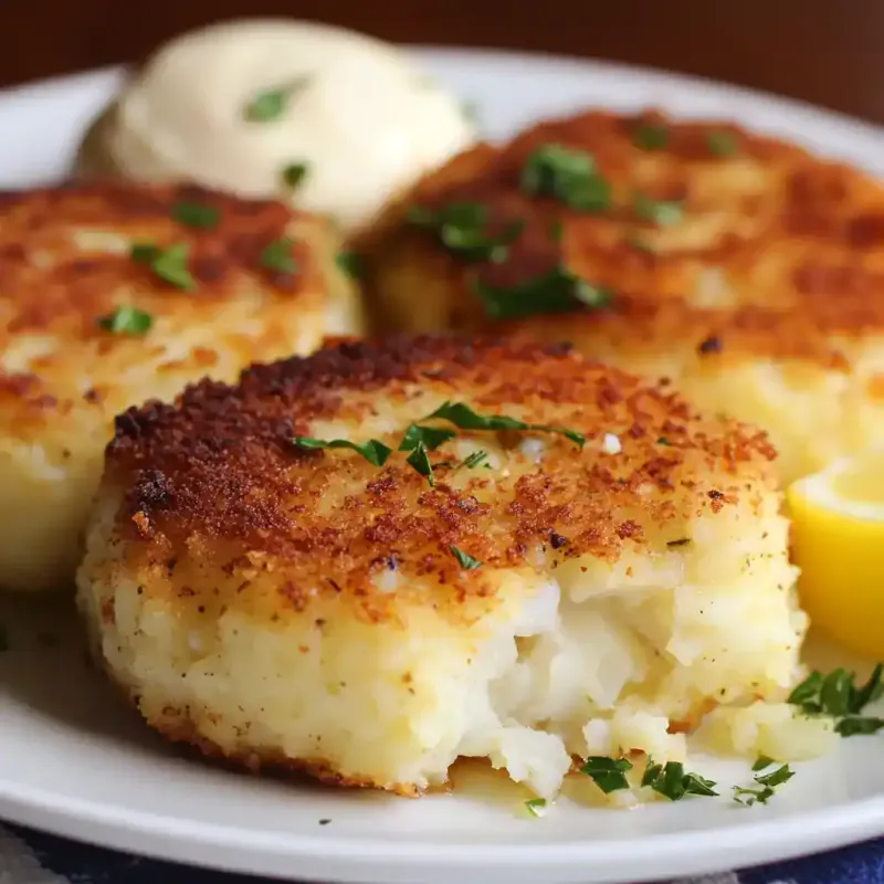 Codfish Cakes and Eggs