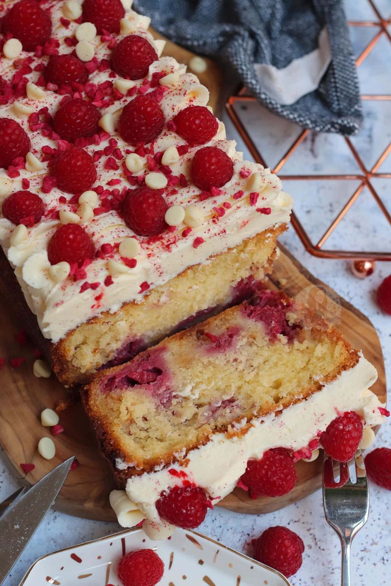 Raspberry White Chocolate Loaf