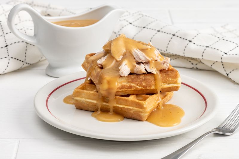 Pennsylvania Dutch Chicken & Waffles (with Gravy)