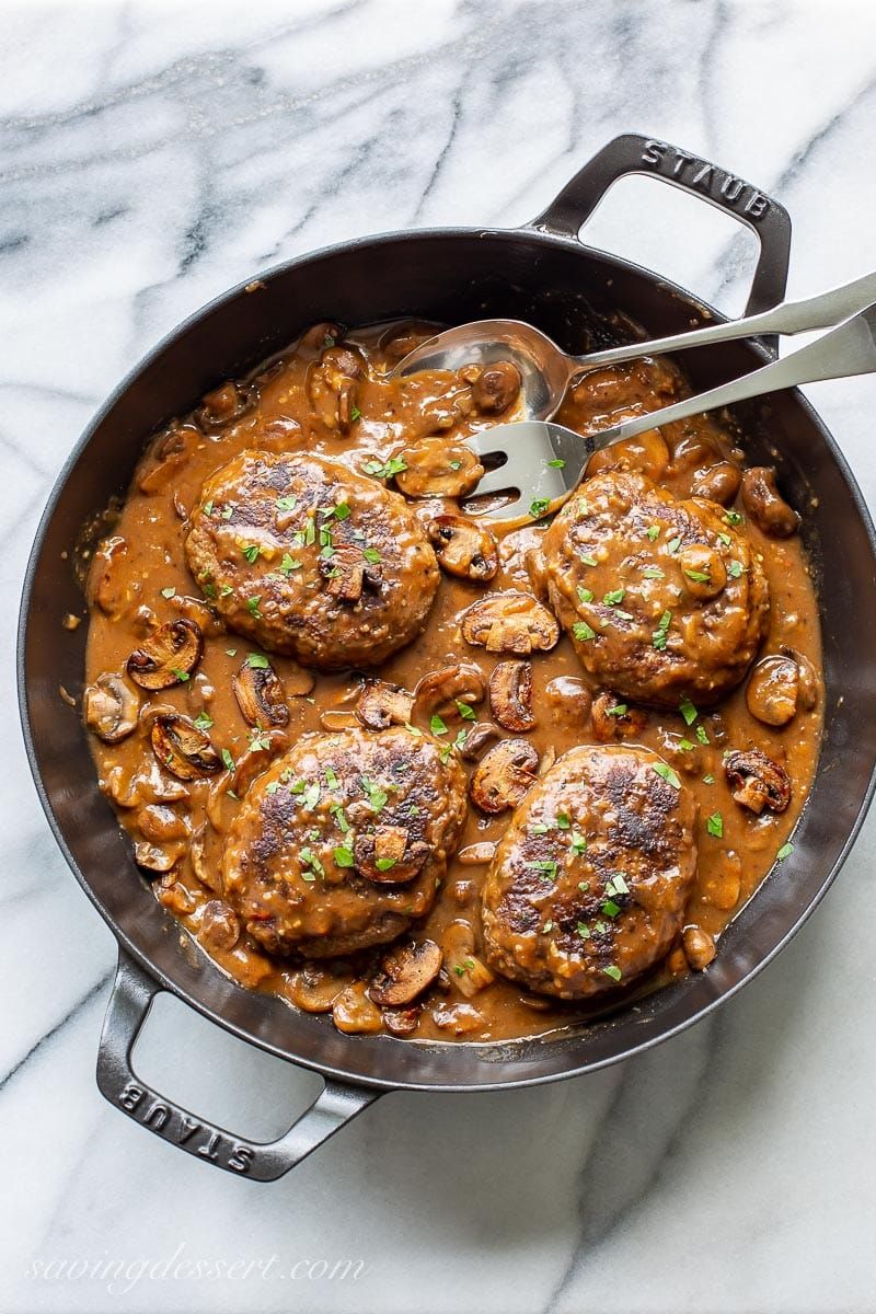 Salisbury Steak With Onion Gravy