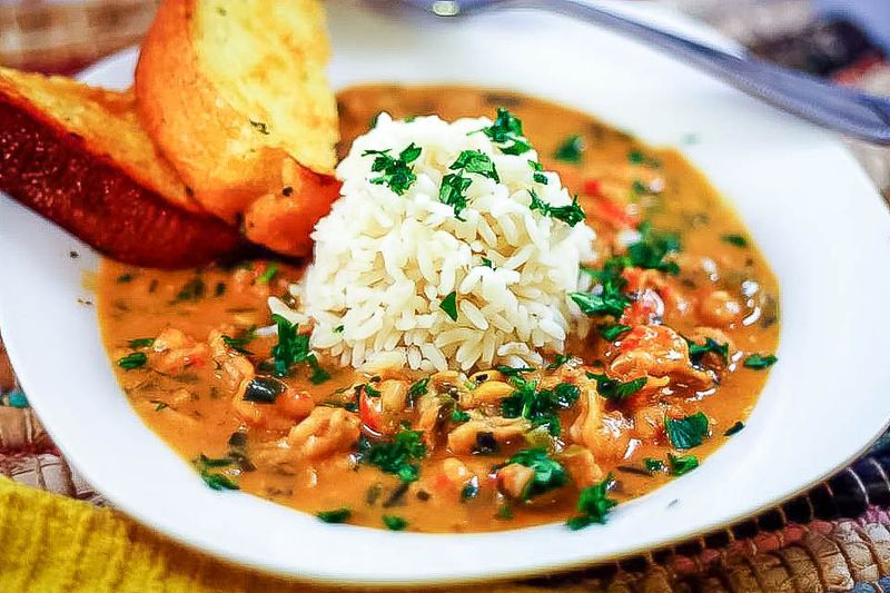 Crawfish Étouffée Over Rice