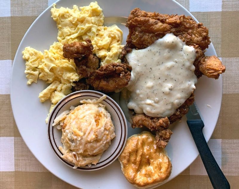 Country Fried Steak and Eggs (North Carolina)