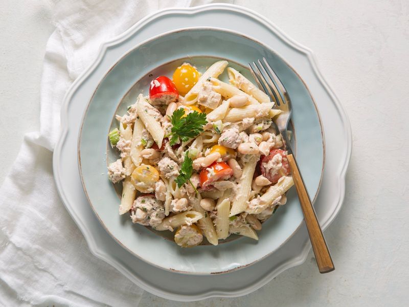 Tuna and White Bean Pasta Salad