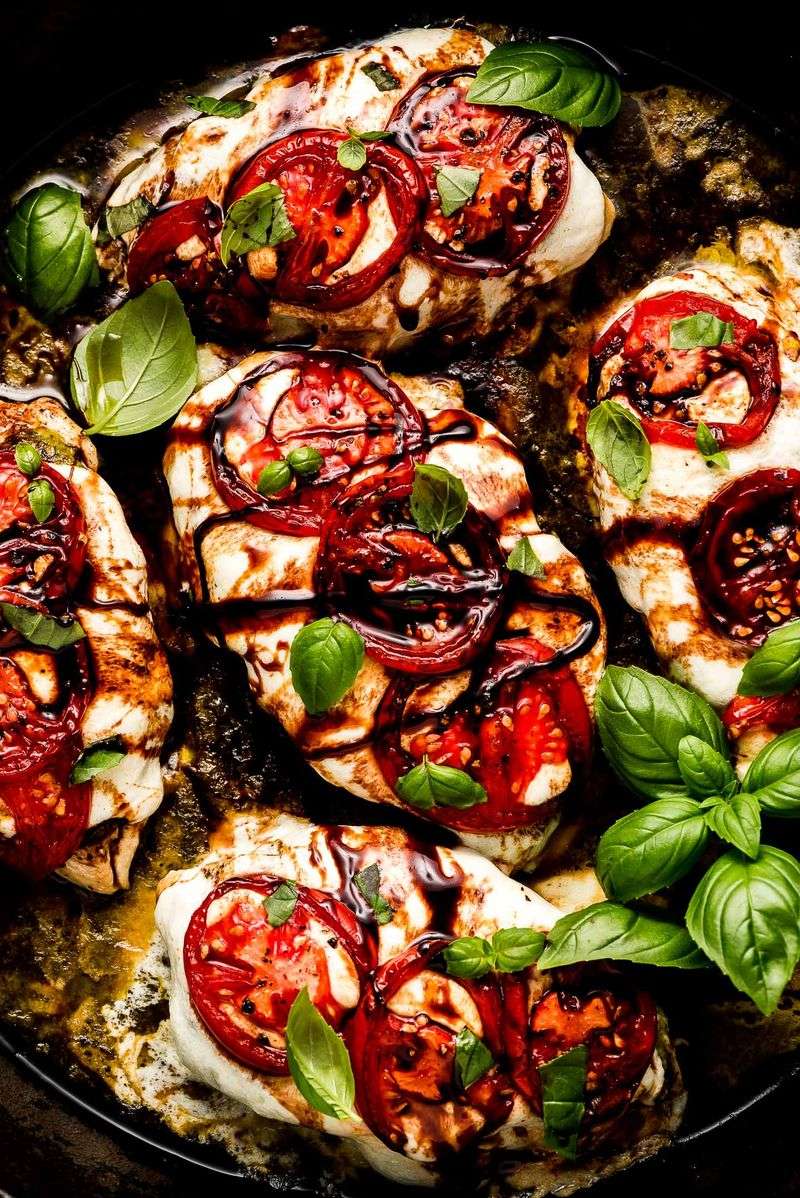 Caprese Chicken With Balsamic Glaze