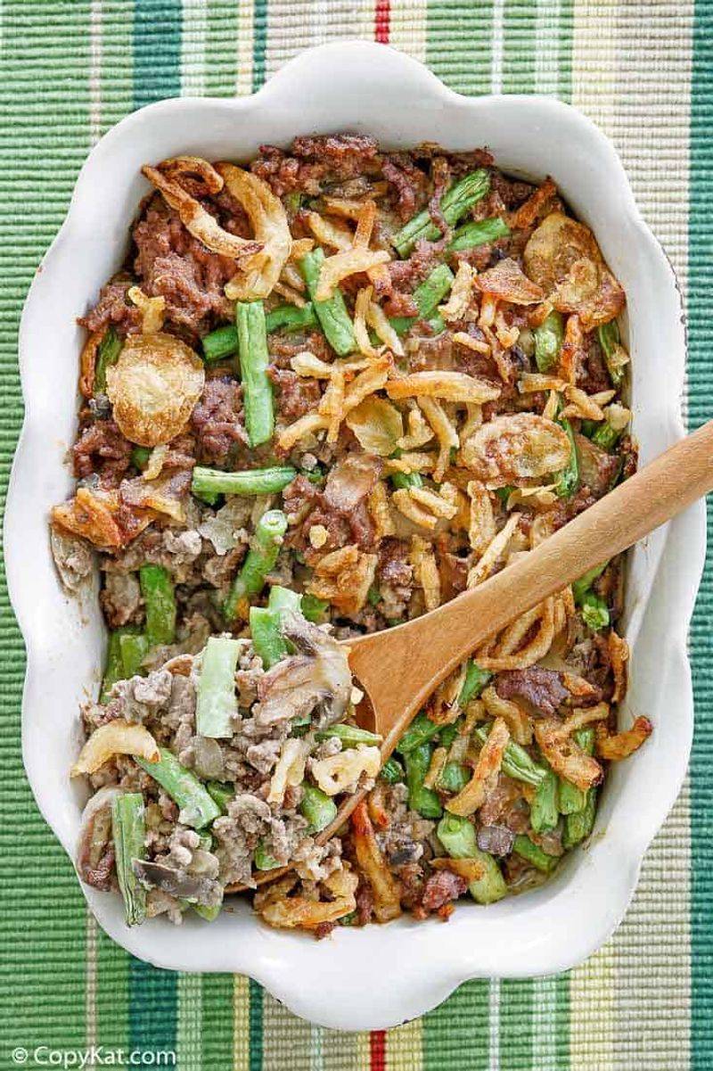 Beef and Green Bean Casserole Remix