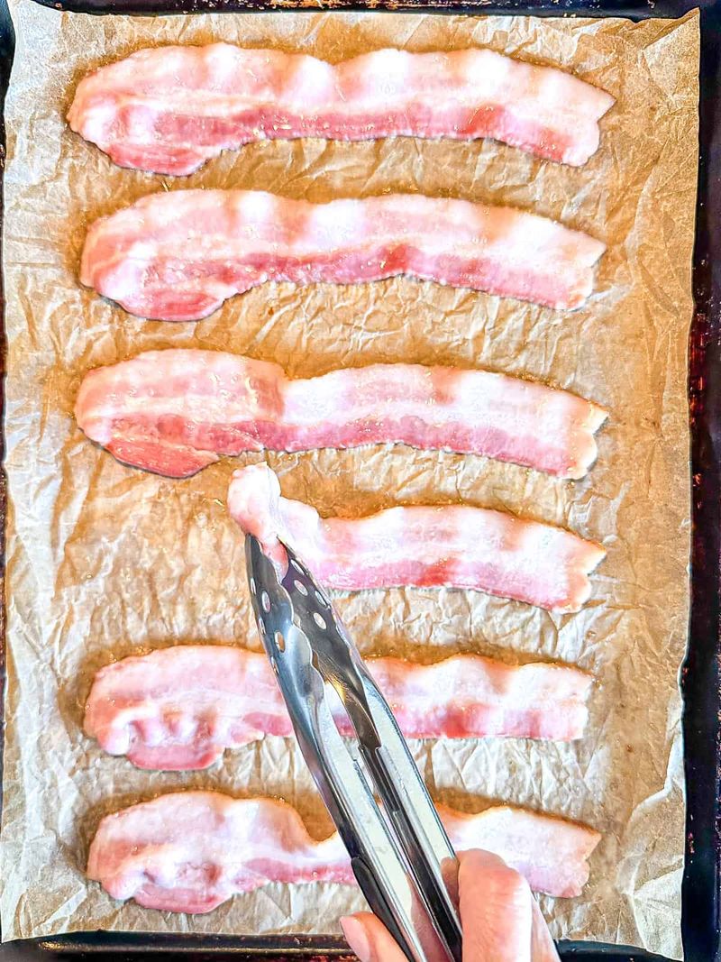 Add parchment on top of the foil