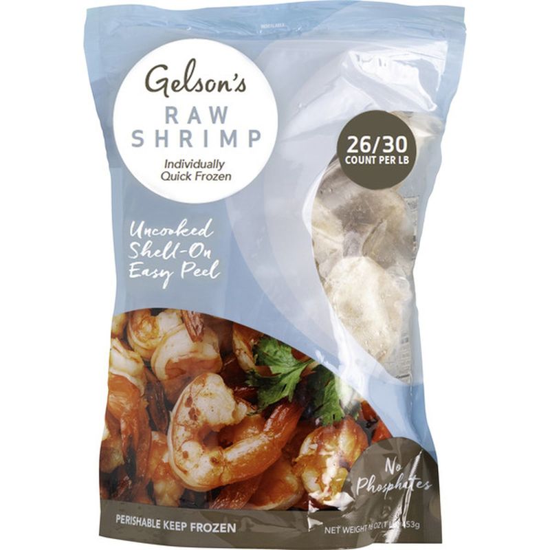 Raw Peeled & Deveined Shrimp, No Phosphates, 26/30