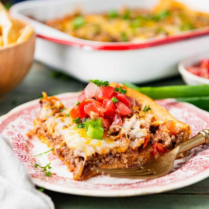 Beef and Cheese Stuffed Crescent Bake