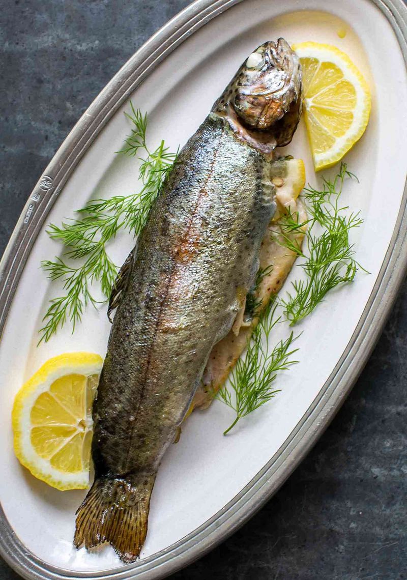 Campfire Trout with Lemon & Herbs