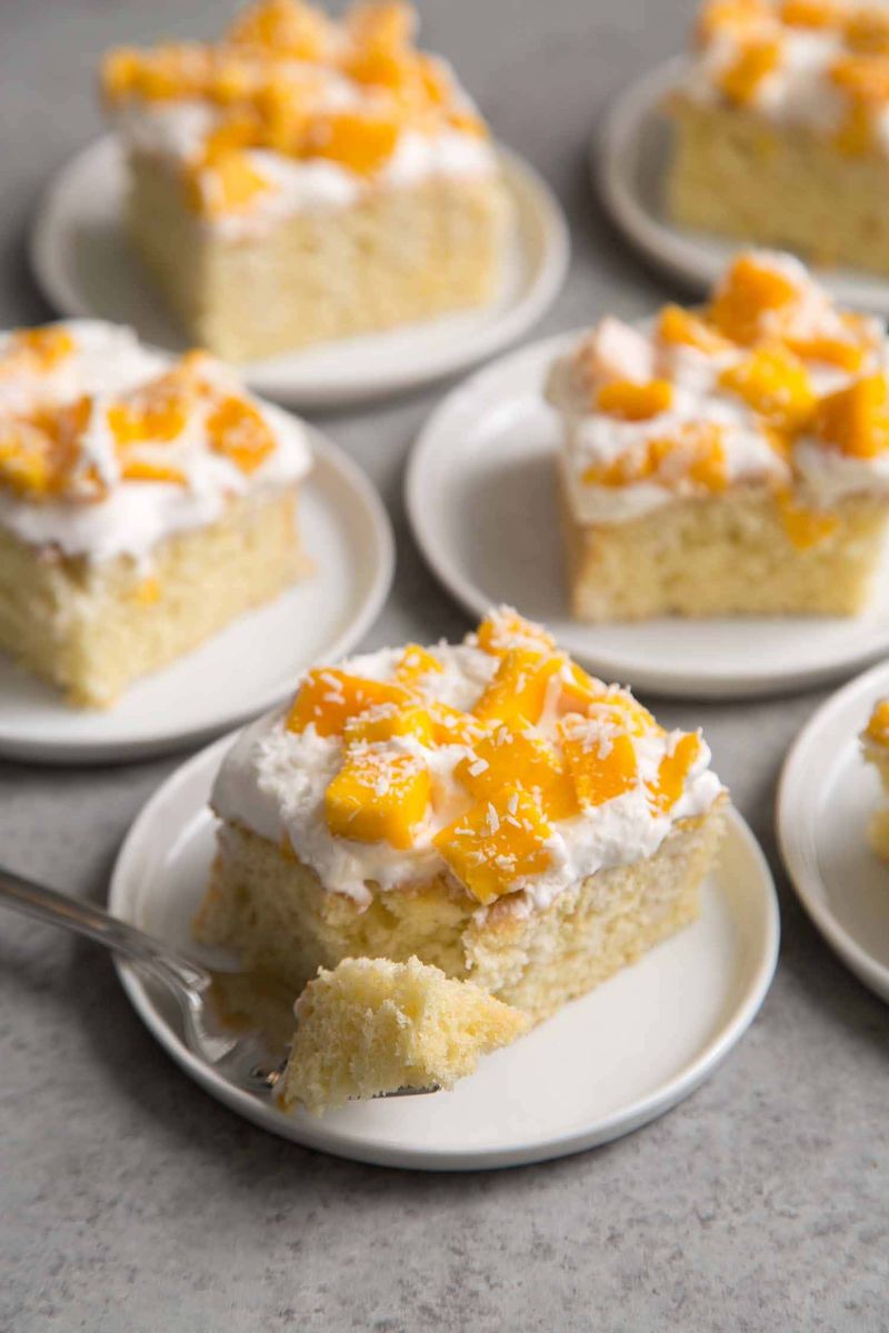 Mango Coconut Tres Leches Minis