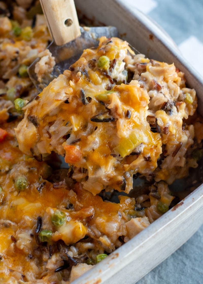 Cheesy Turkey and Rice Casserole