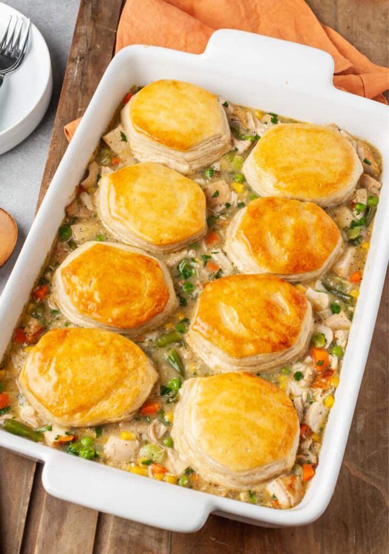 Creamy Chicken Pot Pie Bake