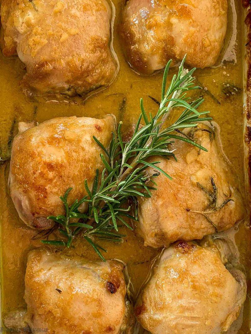 Maple Dijon Chicken Thighs