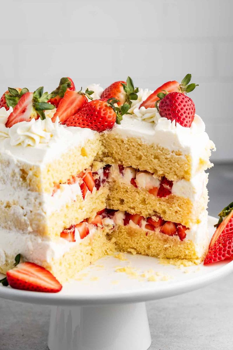 Strawberry Shortcake Layer Cake
