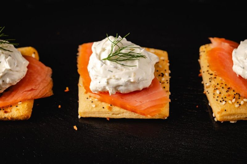 Smoked Salmon Crackers