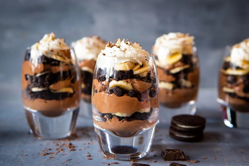Chocolate Mousse And Ladyfinger Parfaits