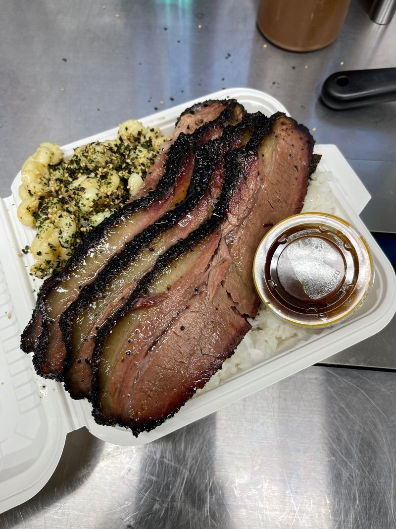 Meat looks pre-sliced and held forever