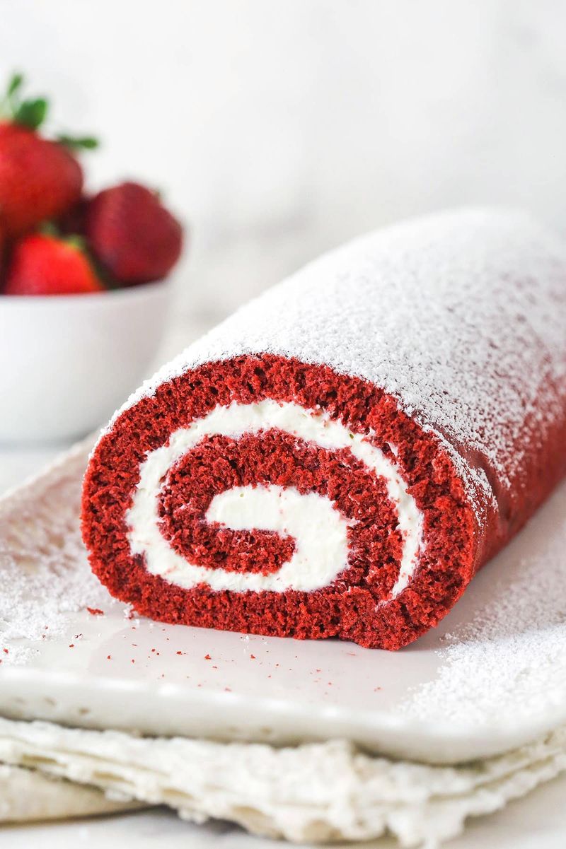 Red Velvet Roll with Cream Cheese