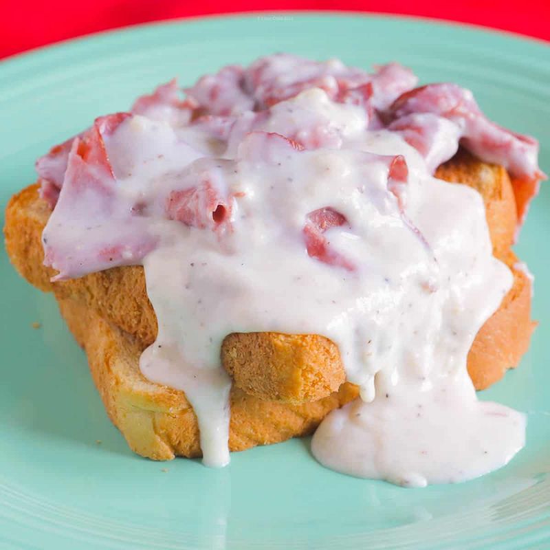 Creamed Chipped Beef On Toast