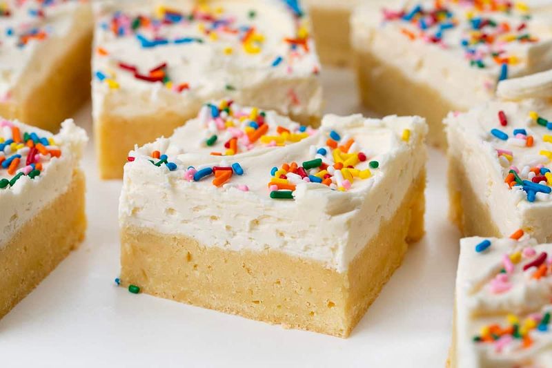 Birthday Cake Sprinkle Bars