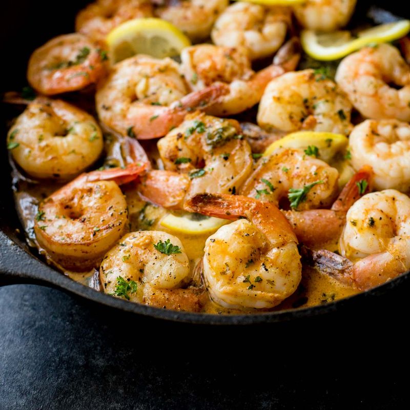 Garlic Butter Lemon Shrimp Skillet