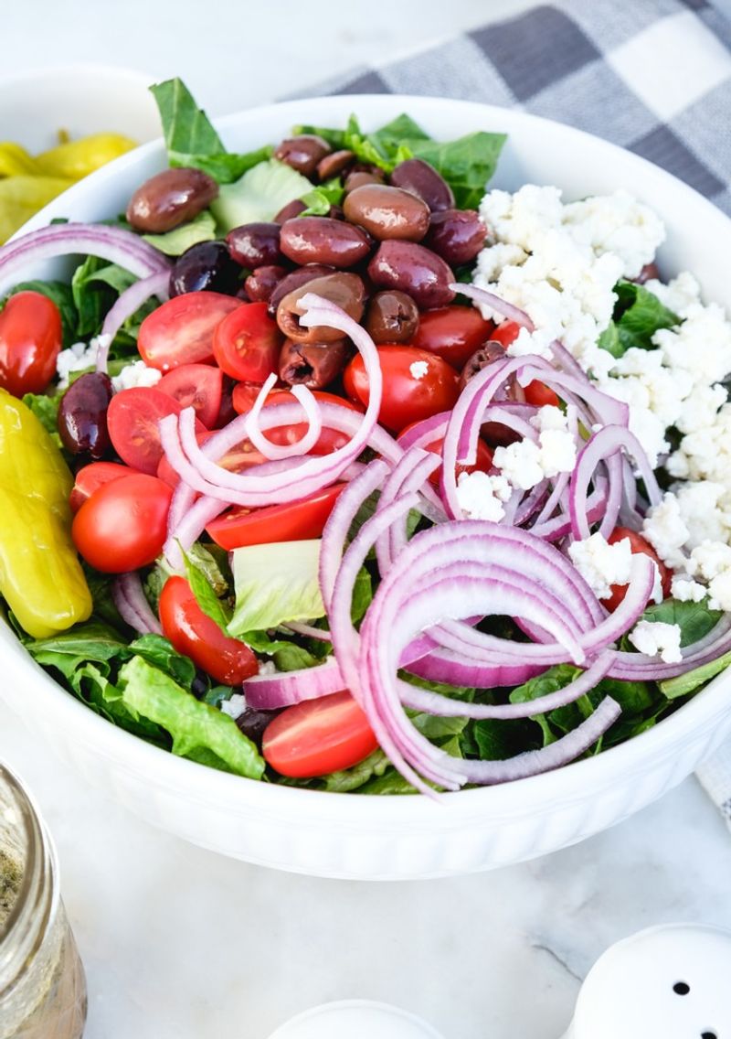 Panera Greek Salad (with chicken)