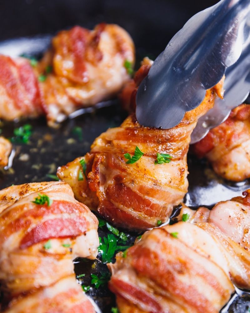 Bacon-Wrapped Chicken Thighs