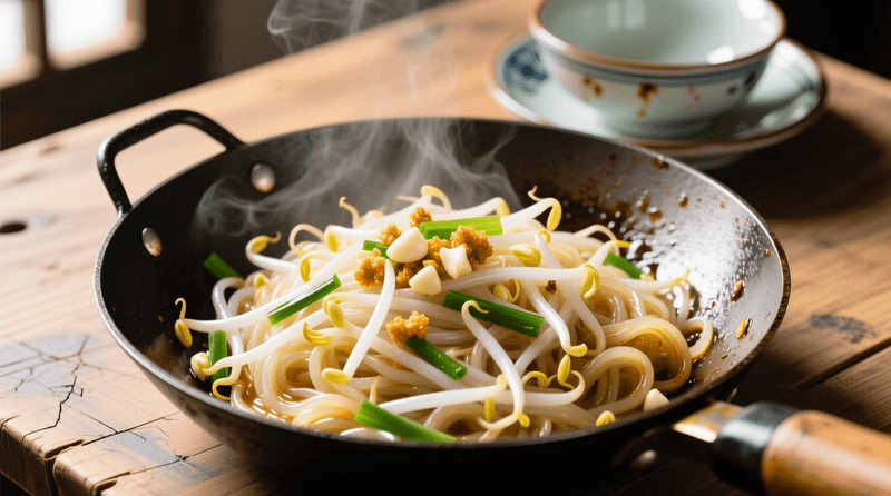 Stir-Fried Rice Noodles With Bean Sprouts