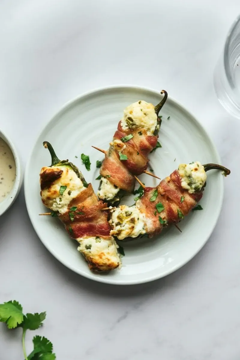 Bacon-Wrapped Jalapeno Poppers