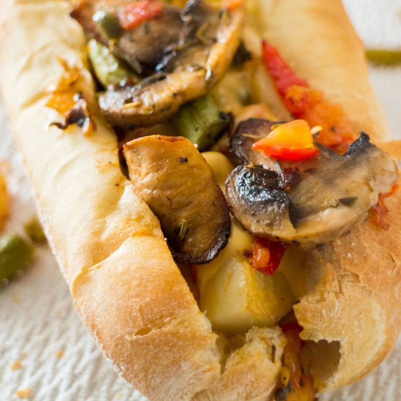 Roasted Cauliflower Hoagie