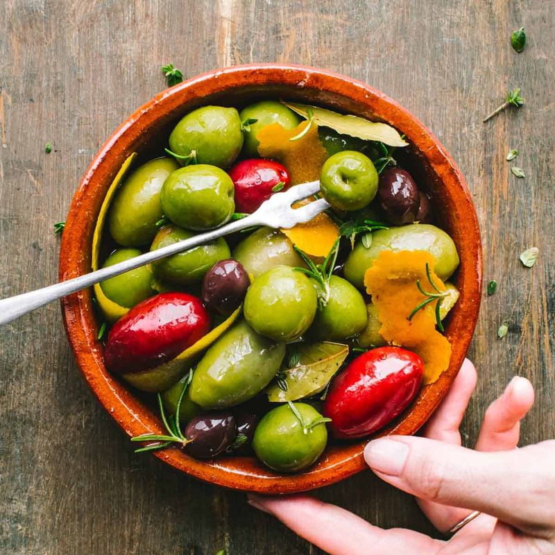 Warm Marinated Olives