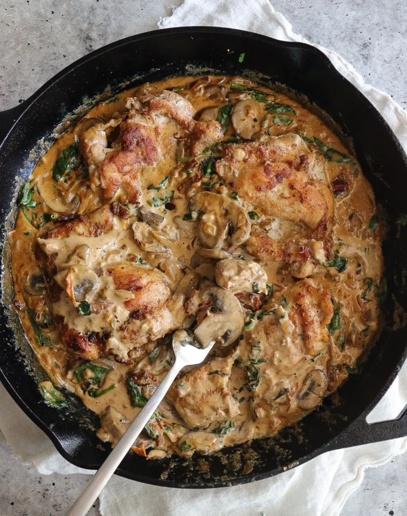 Creamy Tuscan Chicken Skillet