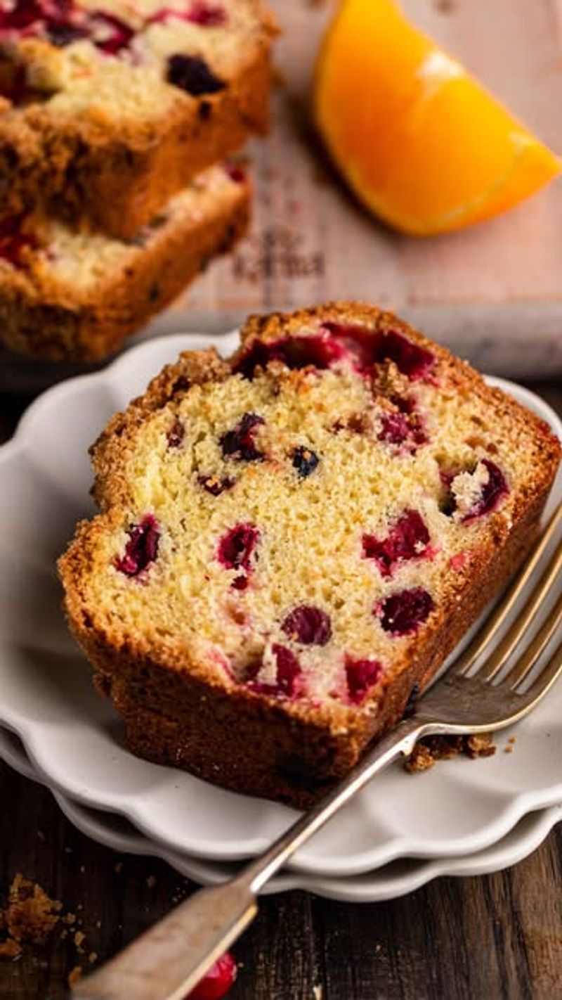 Orange Cranberry Glazed Bread