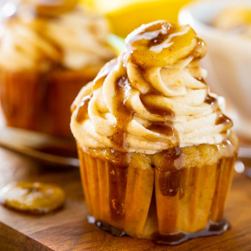Banana Foster Cupcakes