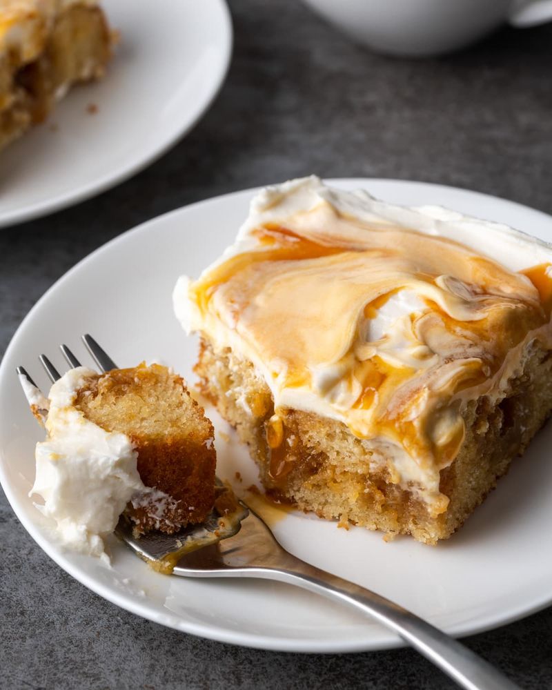 Salted Caramel Poke Cake