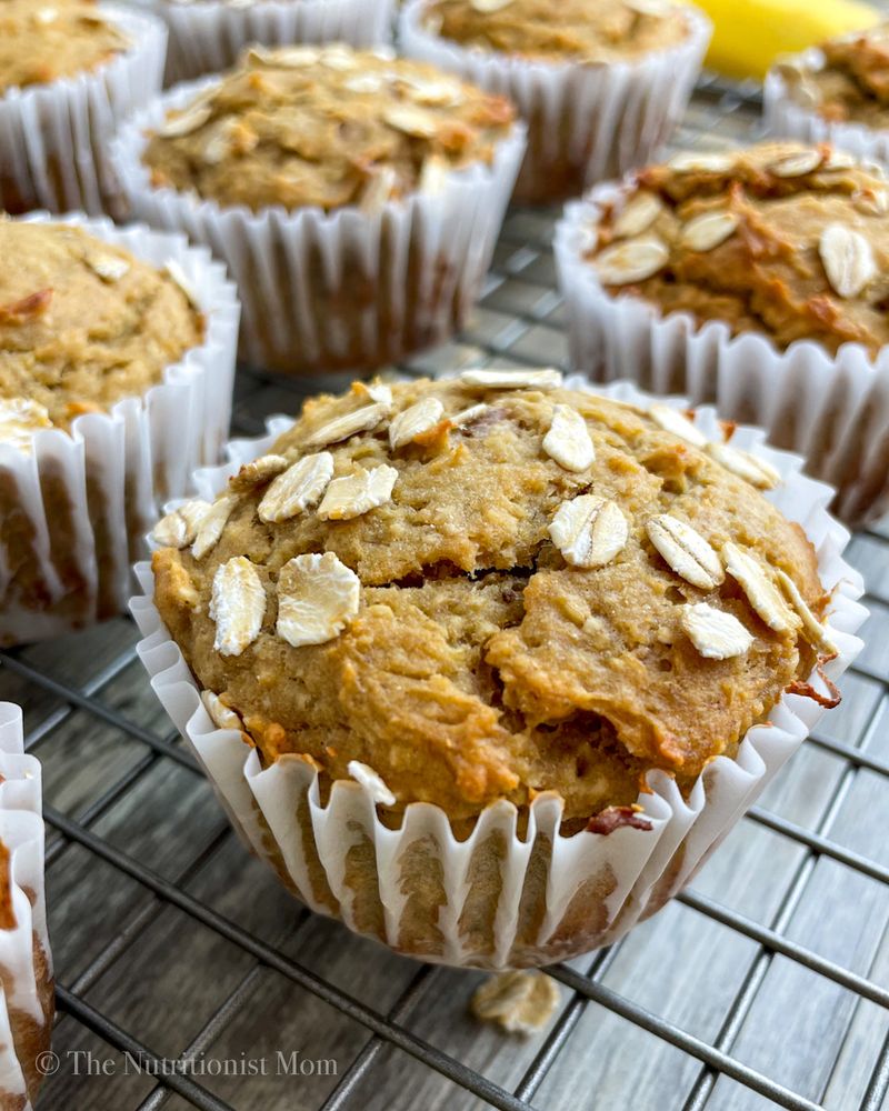 Swap sugary muffins for banana oat blender muffins