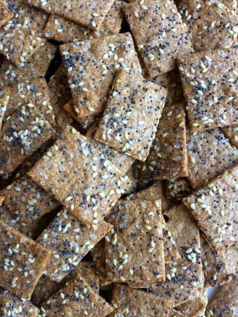 Whole-grain crackers