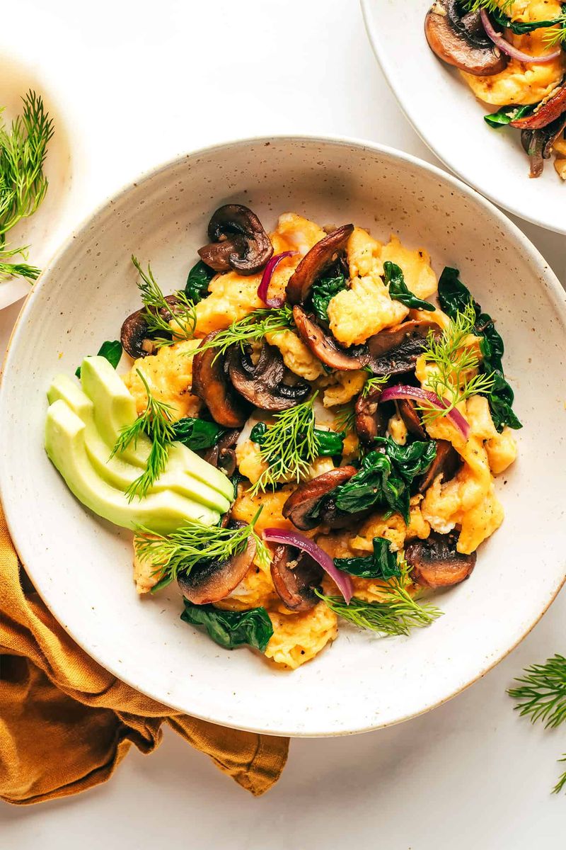 Veggie And Egg Breakfast-For-Dinner Scramble