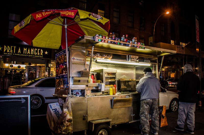 Halal Cart at Midnight