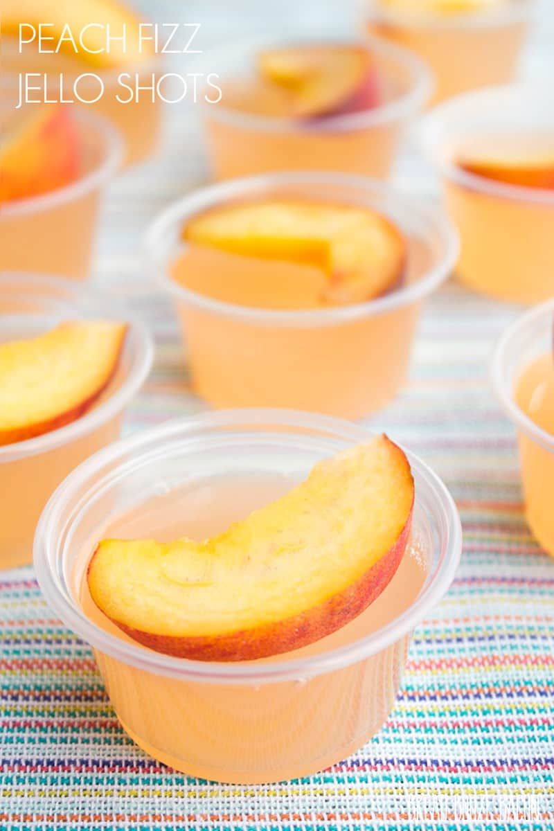 Peach Bellini Gelatin Cups