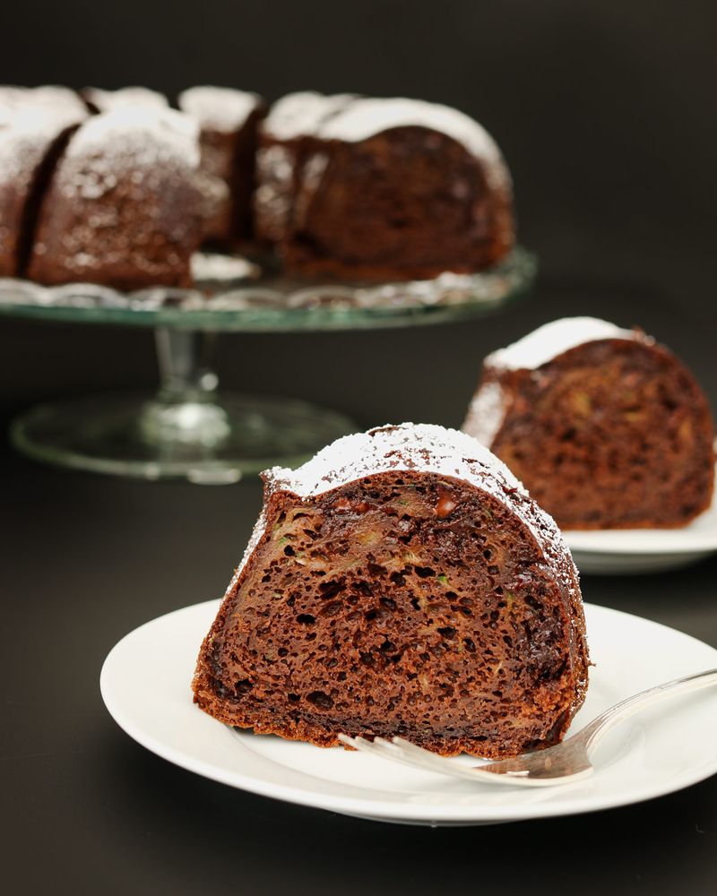 Chocolate Zucchini Bread and Peppermint Mocha