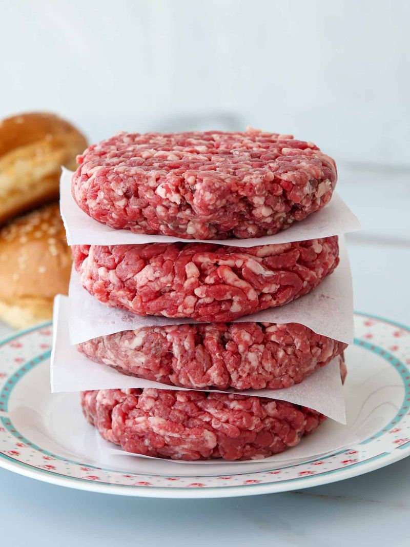 Use 80-20 beef and do not overwork it